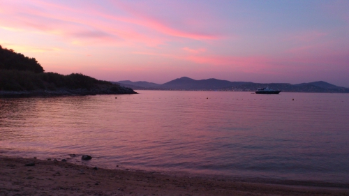 Saint Tropez, coucher de soleil